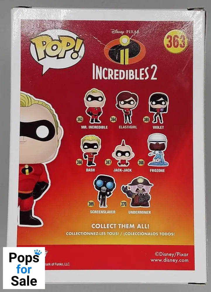 363 Mr. Incredible - Disney Incredibles 2 - Box Damaged Funko POP