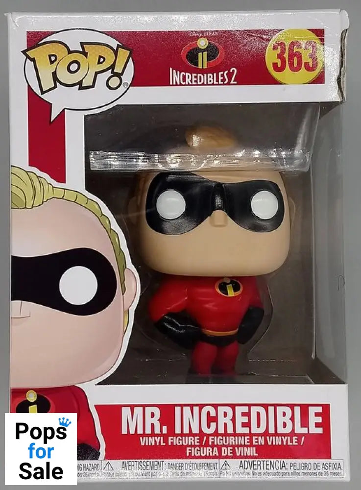 363 Mr. Incredible - Disney Incredibles 2 - Box Damaged Funko POP