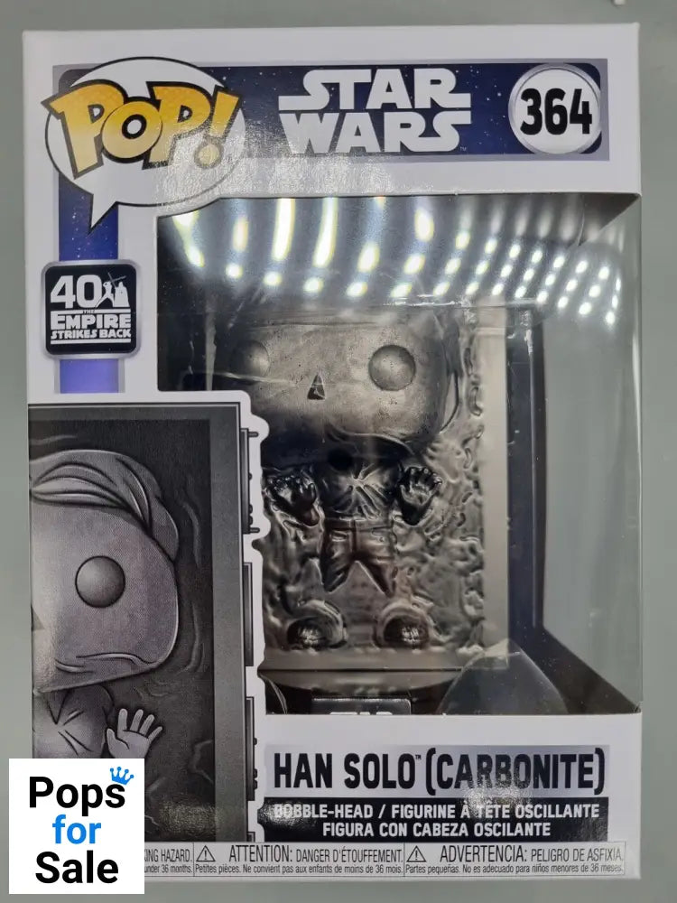 364 Han Solo (Carbonite) - Star Wars - 40th Anniversary Funko POP