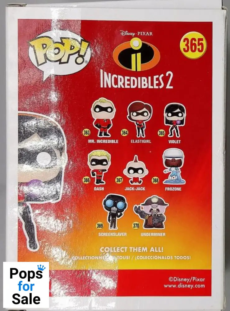 #365 Violet - Disney Incredibles 2 - Box Damaged Funko POP