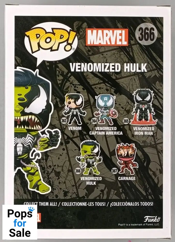 #366 Venomized Hulk - Marvel Venom Funko POP