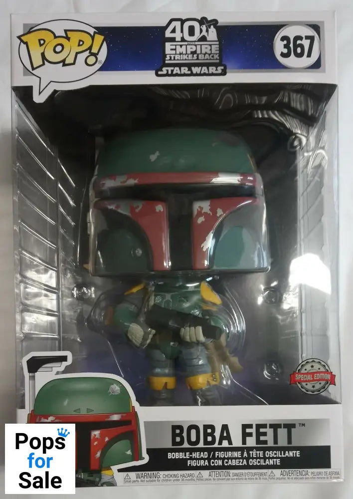 367 Boba Fett - 10 Inch - Star Wars 40th Anniversary Funko POP