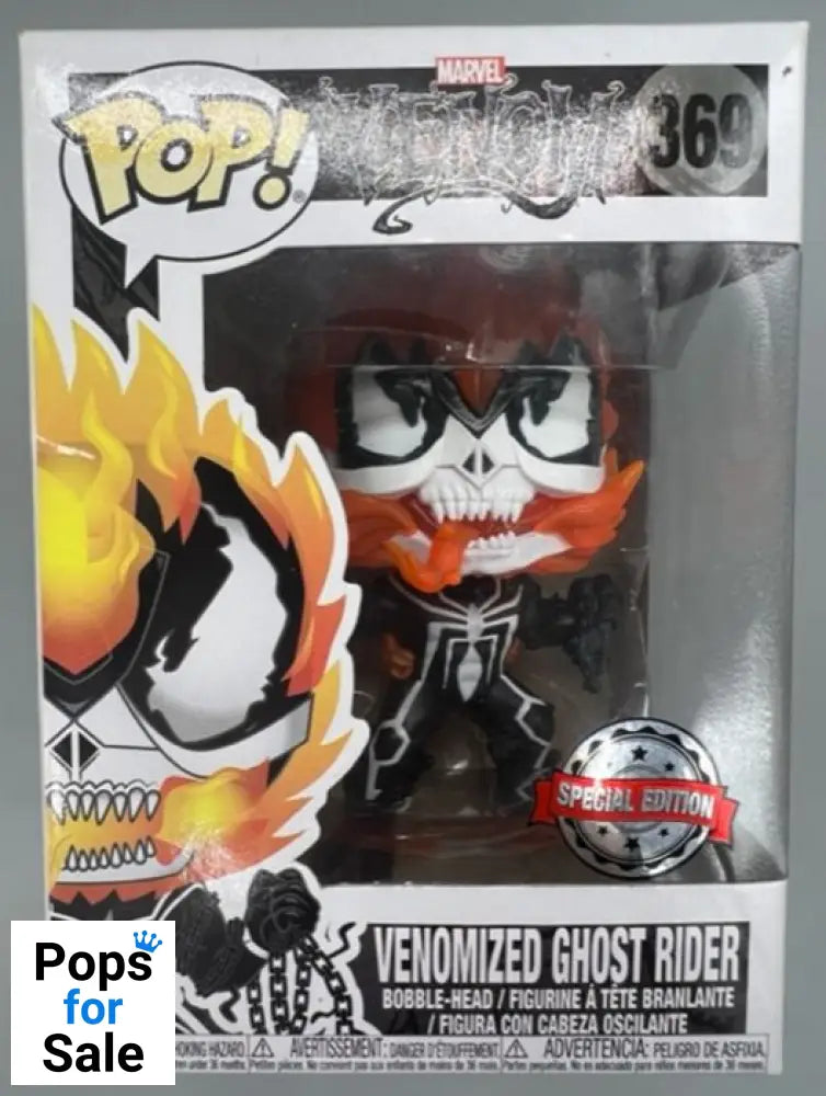 369 Venomized Ghost Rider - Marvel Venom - Box Damaged Funko POP