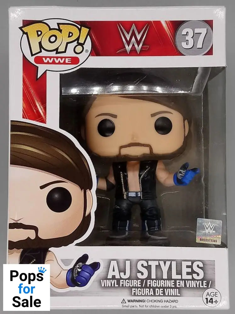 #37 AJ Styles - WWE - Box Damaged Funko POP