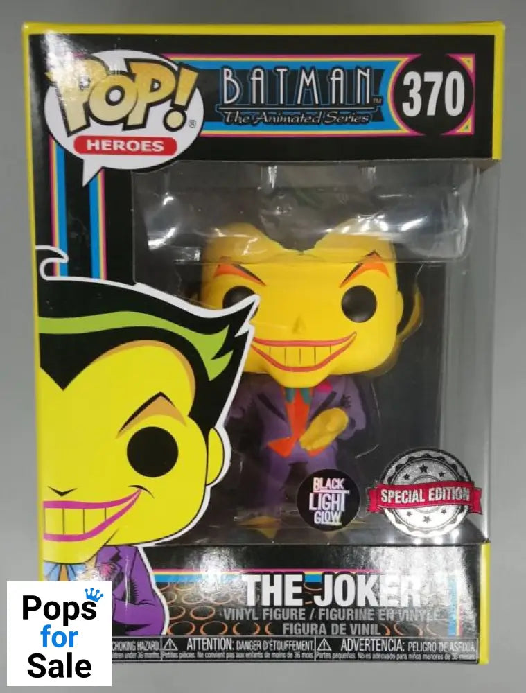 #370 The Joker (Blacklight) DC Batman The Animated Series Funko POP