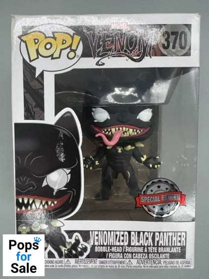 #370 Venomized Black Panther Marvel Venom - Box Damaged Funko POP