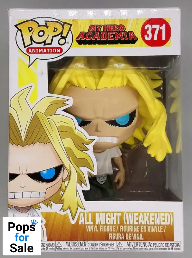 371 All Might (Weakened) - My Hero Academia Funko POP - Damaged Box