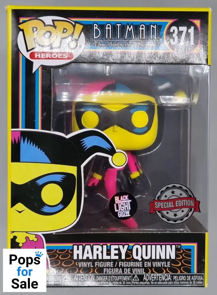 #371 Harley Quinn (Blacklight) - DC Batman Animated Series Funko POP