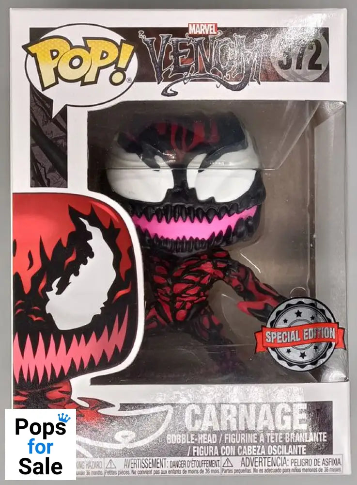 #372 Carnage (Axe Hands) - Marvel - Venom - Box Damaged Funko POP