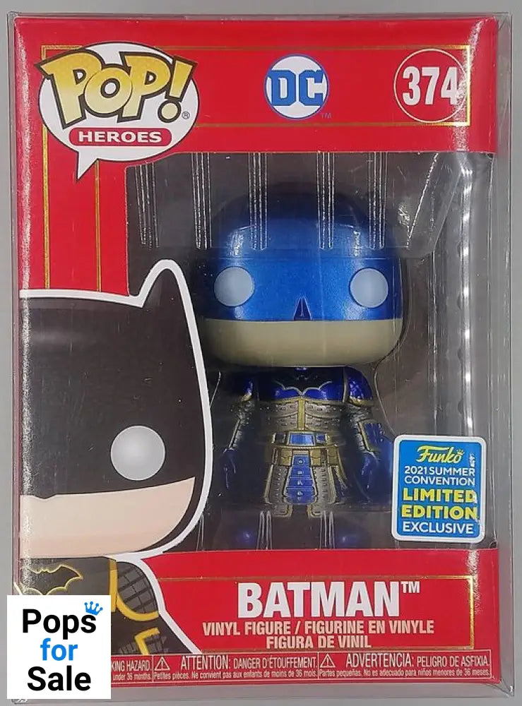 #374 Batman (Blue) Metallic 3000pc LE DC Imperial Palace Funko POP