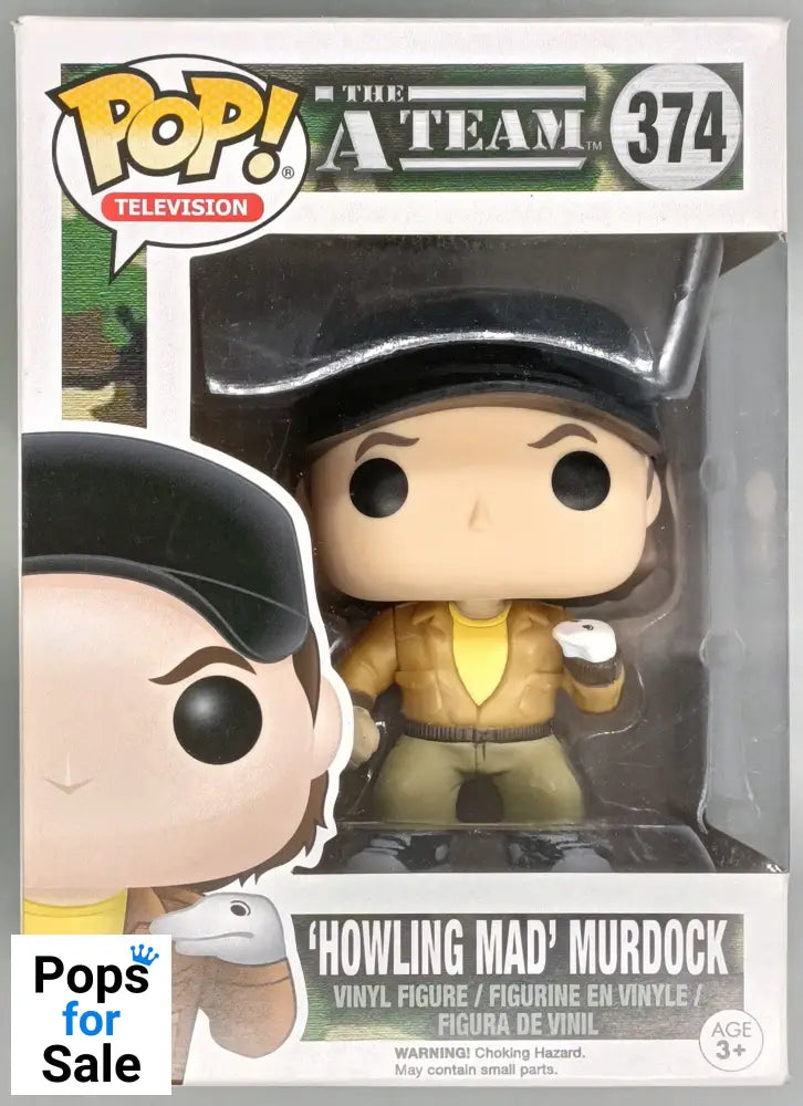 374 Howling Mad Murdock - A-Team - Box Damaged Funko POP