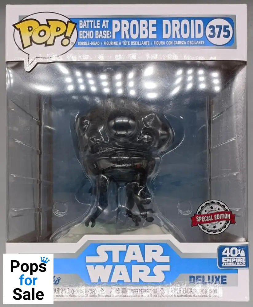 #375 Battle at Echo Base: Probe Droid Deluxe Star War Box Damaged Funko POP