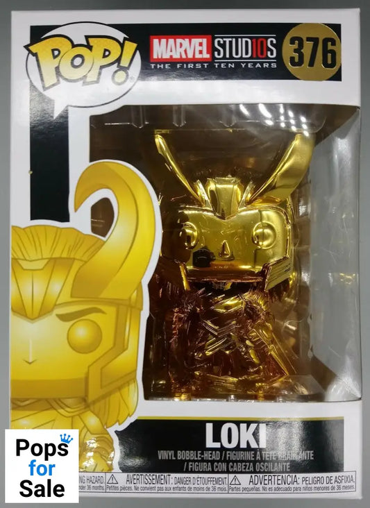 #376 Loki (Gold) - Chrome - Marvel - Marvel Studios 10 Funko POP