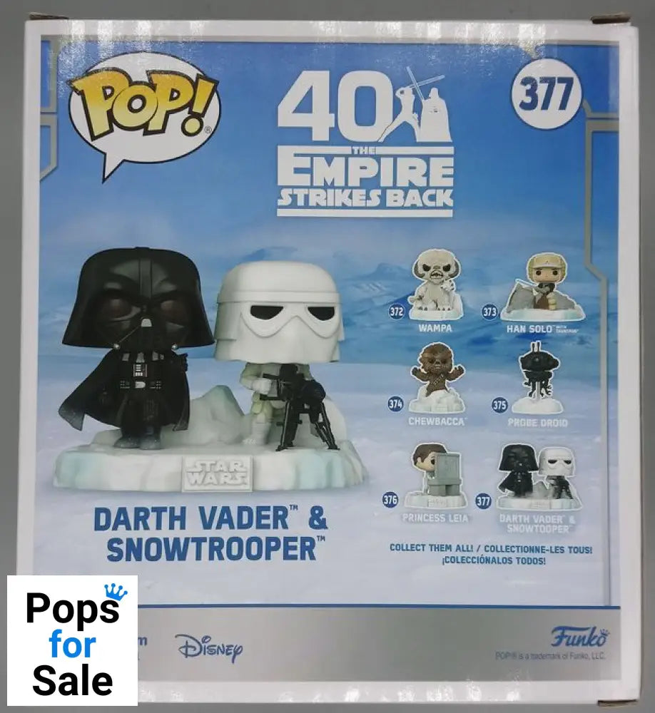 #377 Battle at Echo Base: Darth Vader & Snowtrooper Deluxe Funko POP