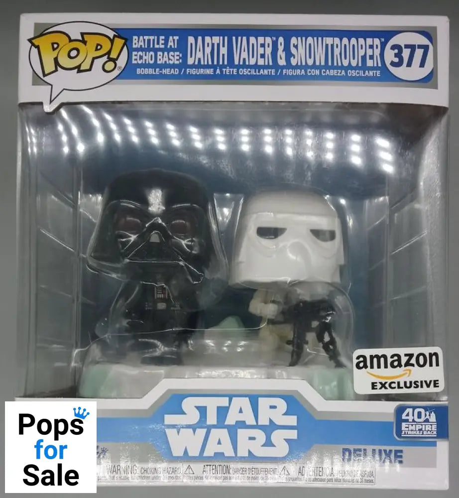 #377 Battle at Echo Base: Darth Vader & Snowtrooper Deluxe Funko POP