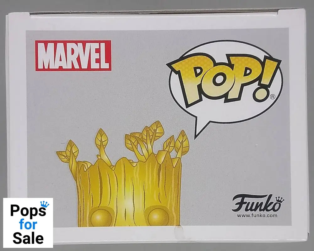 #378 Groot (Gold) - Chrome - Marvel Studios 10 Years Box Damaged Funko POP