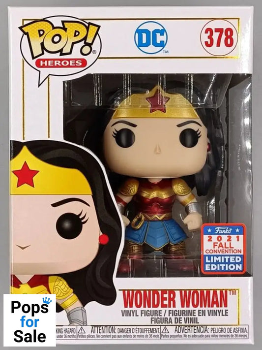 #378 Wonder Woman Metallic - DC Imperial Palace 2021 Con Funko POP