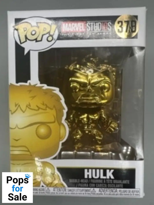 379 Hulk (Gold) - Chrome - Marvel 10 Years - Box Damaged Funko POP