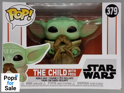 #379 The Child (with Frog)  Star Wars The Mandalorian Box Damaged Funko POP