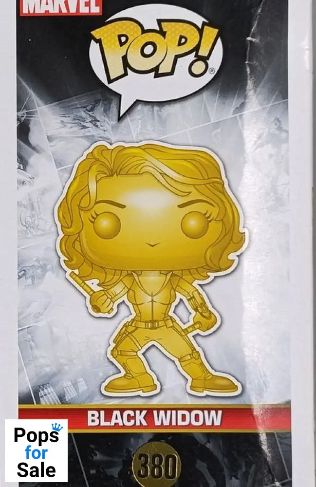 #380 Black Widow (Gold) - Chrome - Marvel Studios 10 Box Damaged Funko POP