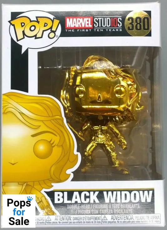 #380 Black Widow (Gold) - Chrome - Marvel Studios 10 Funko POP