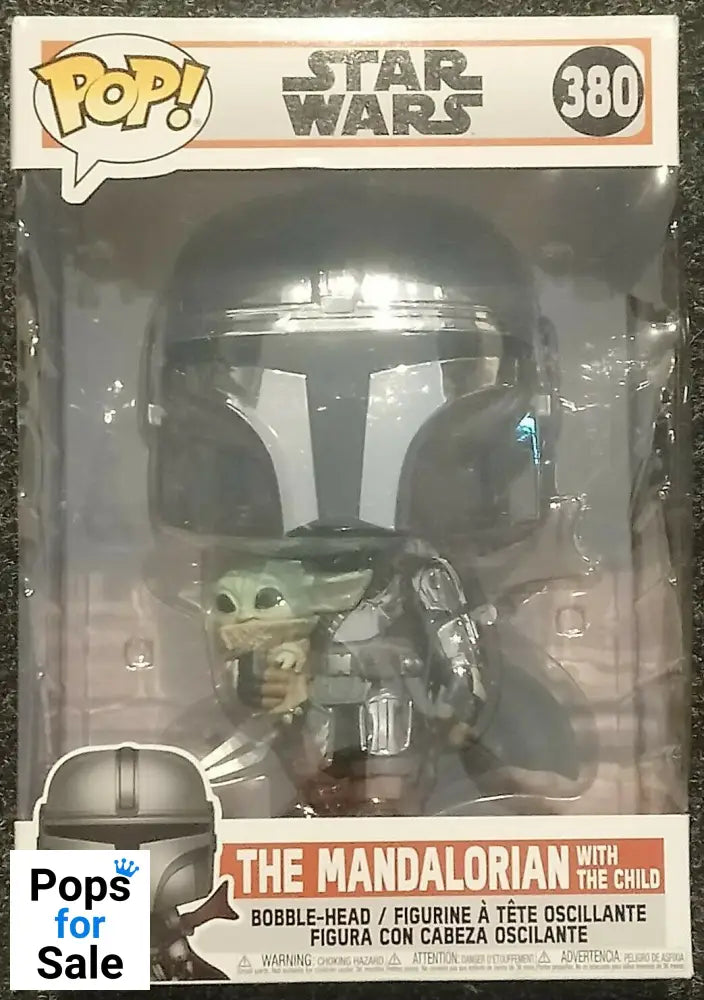 380 The Mandalorian with Child 10 Inch Star Wars - Box Damaged Funko POP