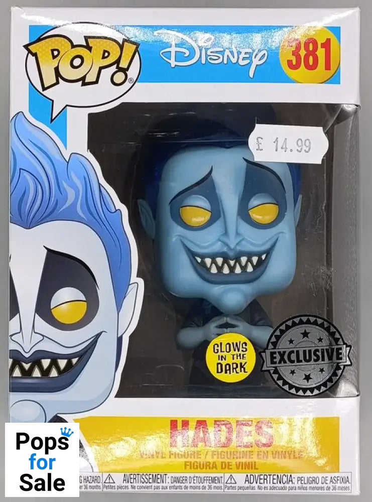 #381 Hades - Glow - Disney Hercules - Box Damaged Funko POP