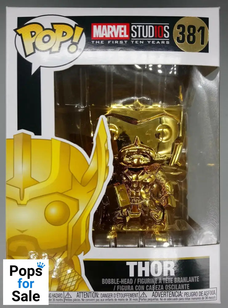 381 Thor (Gold) - Chrome - Marvel Studios 10 Funko POP