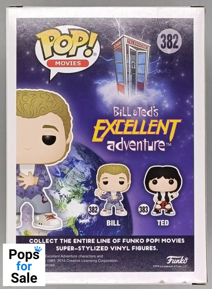 #382 Bill - Bill and Ted's Excellent Adventure - Box Damaged Funko POP