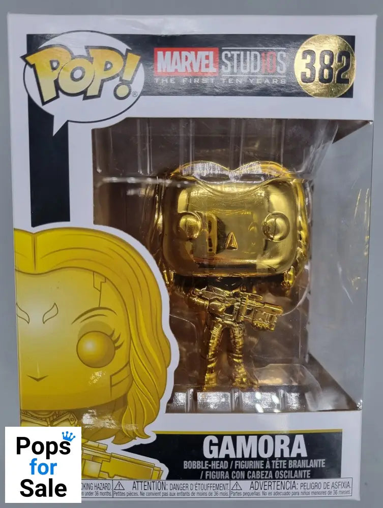 #382 Gamora (Gold) Chrome - Marvel 10 Years Funko POP