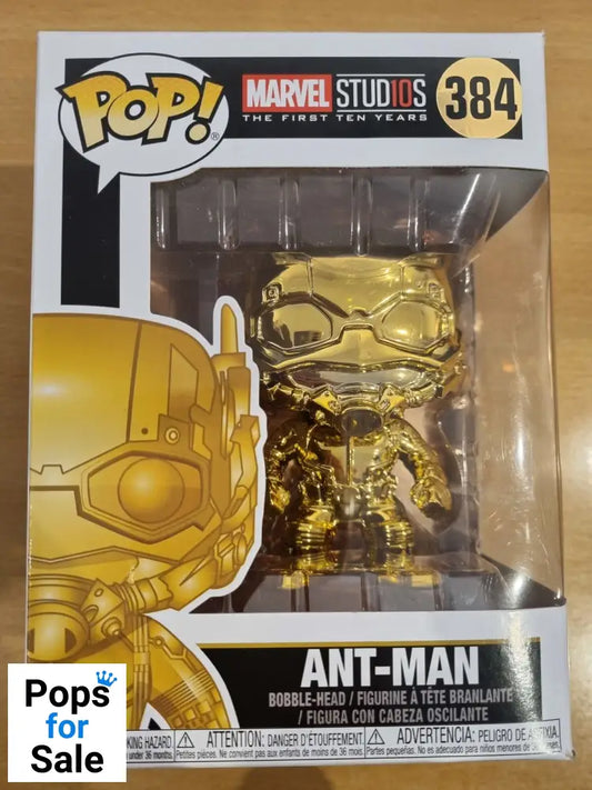 #384 Ant-Man (Gold) - Chrome - Marvel 10 Funko POP