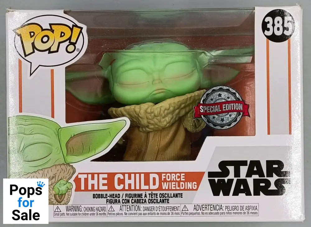 #385 The Child (Force Wielding) Star Wars The Mandalorian Box Damaged Funko POP