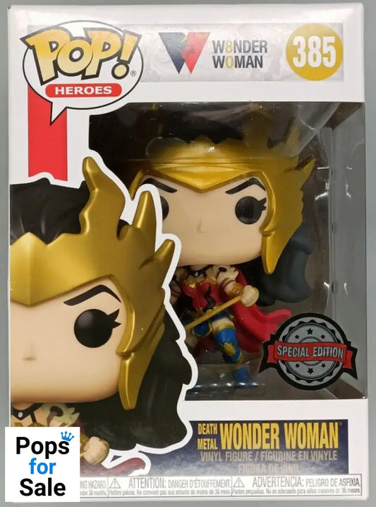 #385 Wonder Woman (Death Metal) - DC - Box Damaged Funko POP