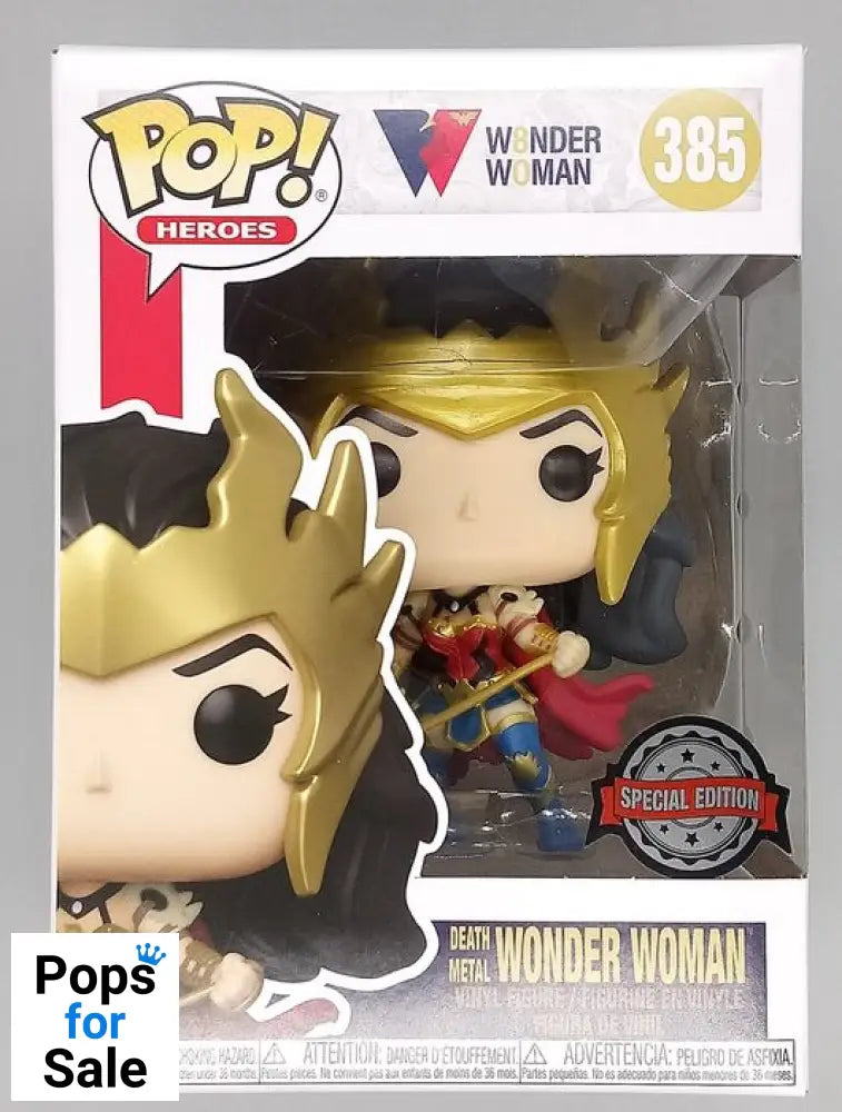 #385 Wonder Woman (Death Metal) - DC Funko POP