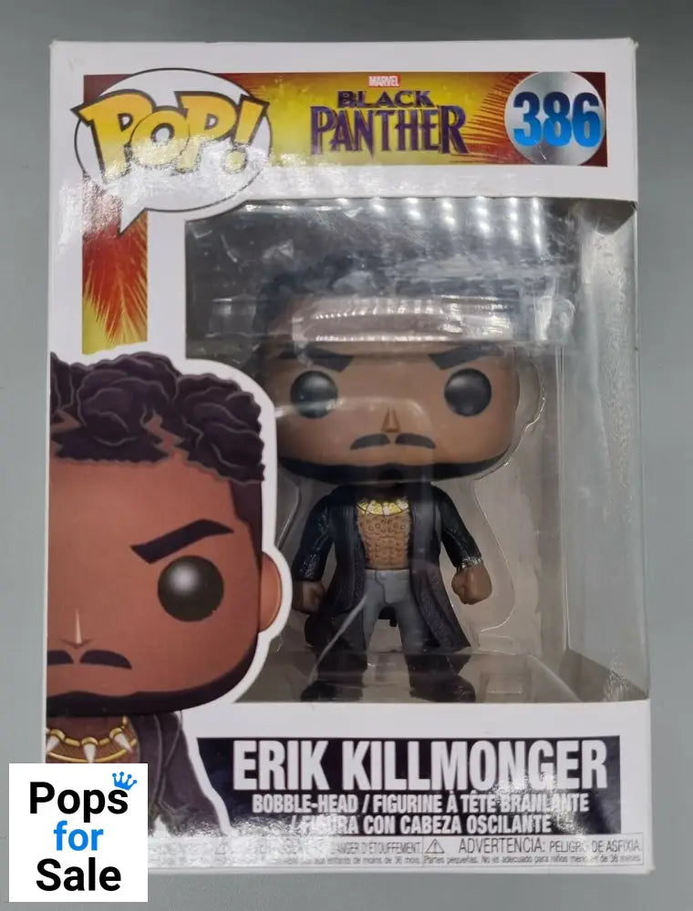 #386 Erik Killmonger (Scars) - Marvel Black Panther Funko POP