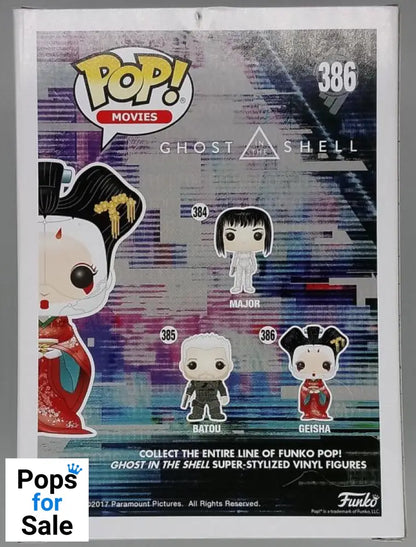 #386 Geisha - Ghost in the Shell - Box Damaged Funko POP