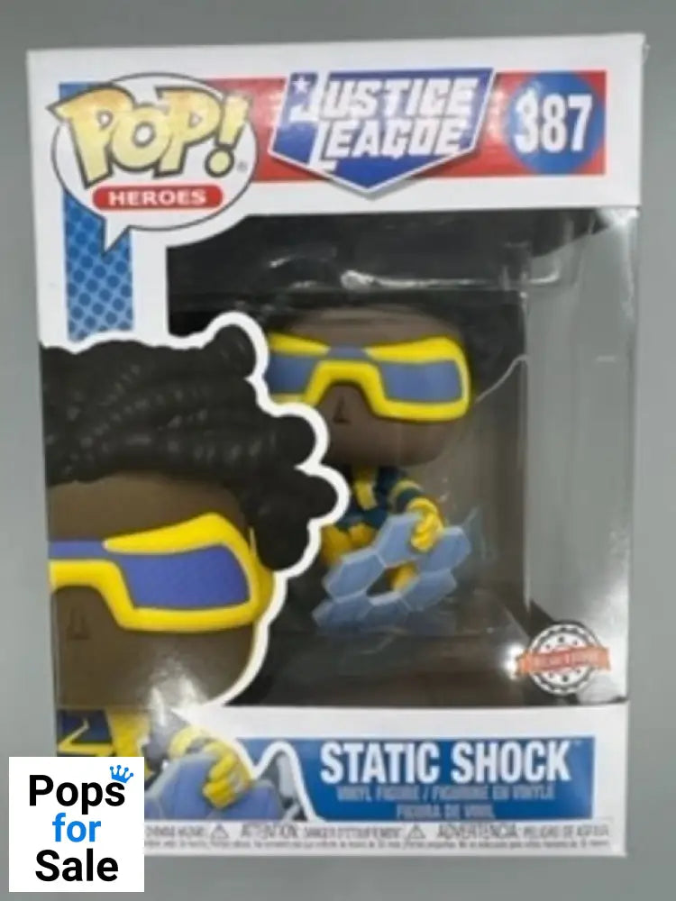 #387 Static Shock - DC Justice League - Box Damaged Funko POP