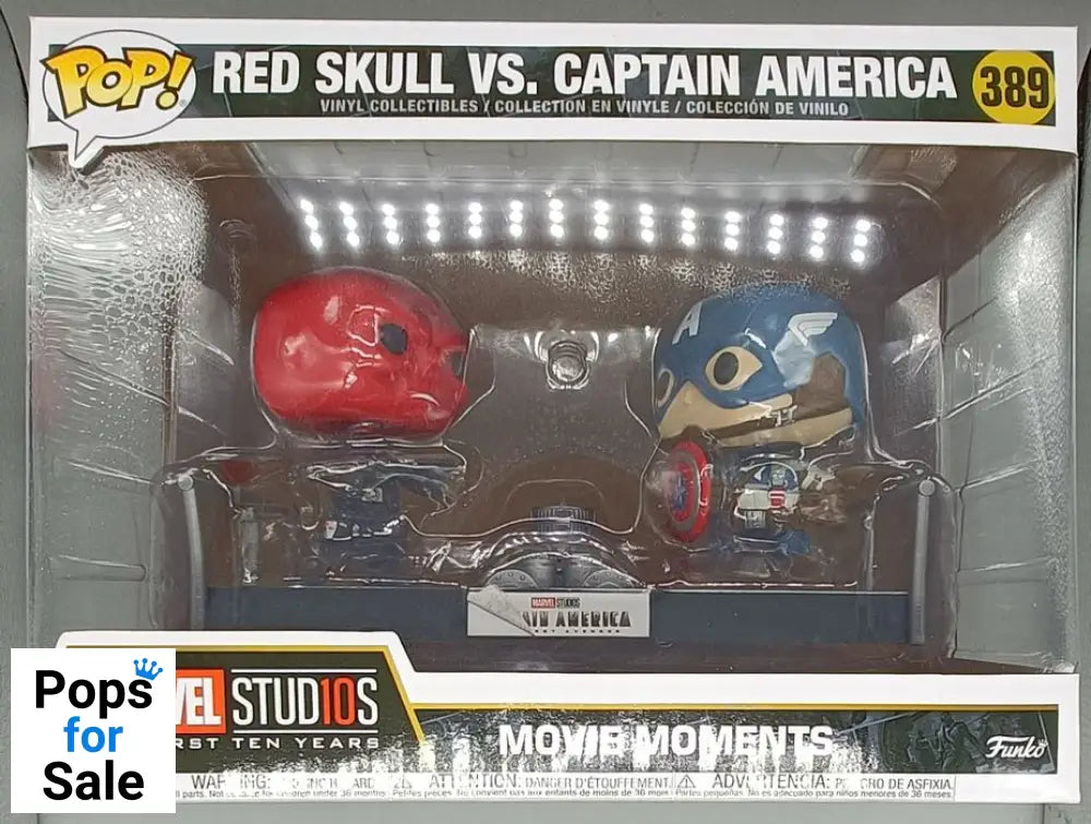 389 Red Skull vs. Captain America Movie Moment Marvel - Box Damaged Funko POP