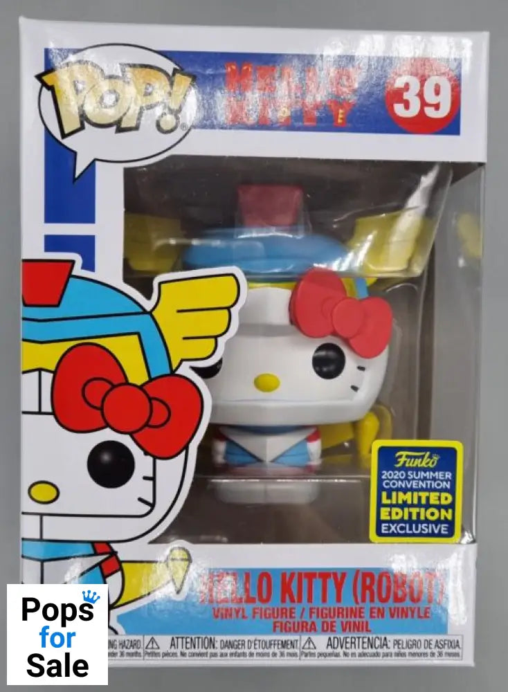 39 Hello Kitty (Robot) - Sanrio - 2020 Con Release Funko POP