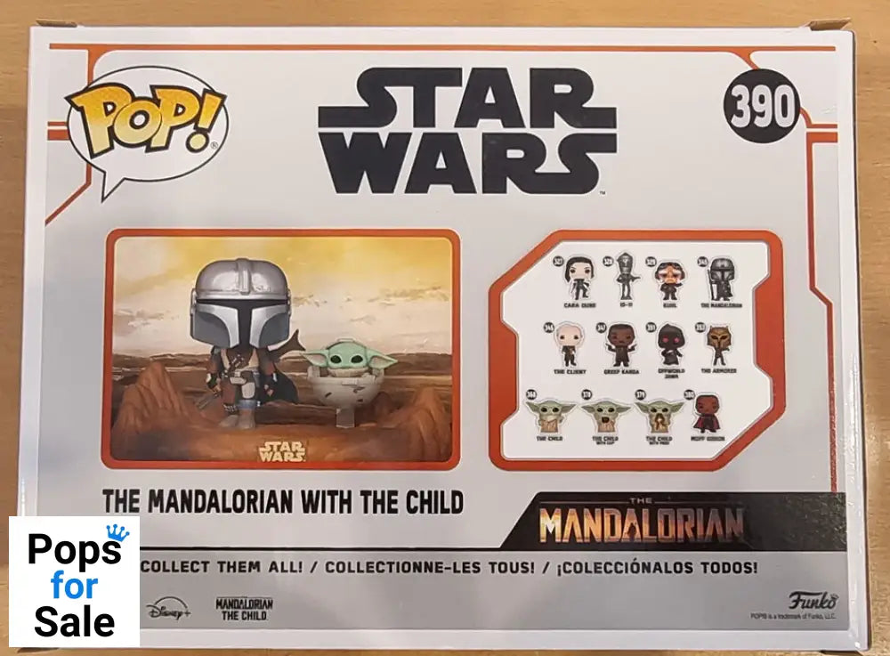 #390 The Mandalorian (with Child) TV Moment - Star Wars Funko POP