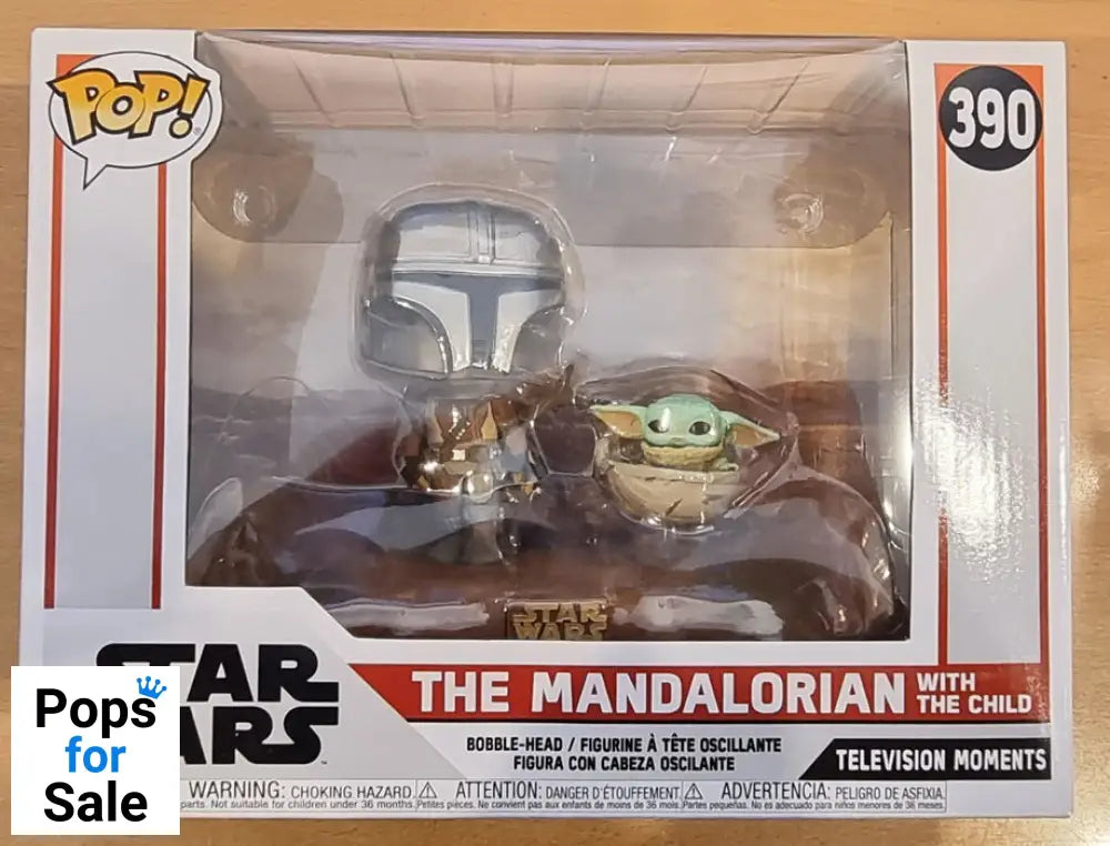 #390 The Mandalorian (with Child) TV Moment - Star Wars Funko POP