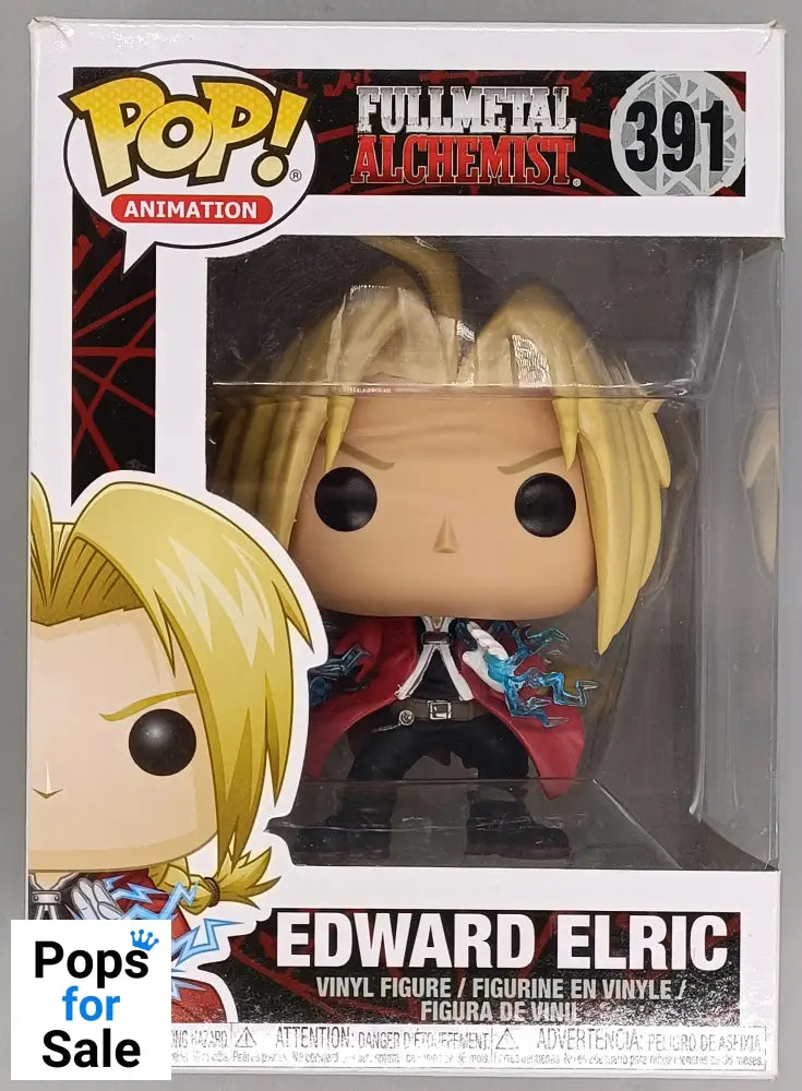 #391 Edward Elric - Full Metal Alchemist - Box Damaged Funko POP