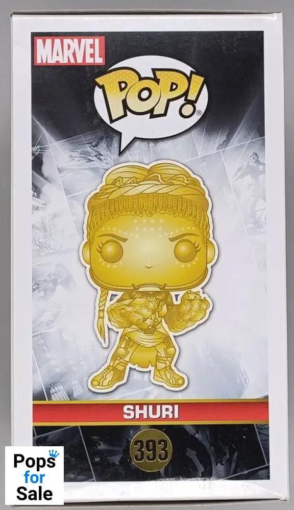 #393 Shuri (Gold) Chrome - Marvel Studios 10 Years 2018 Con Funko POP