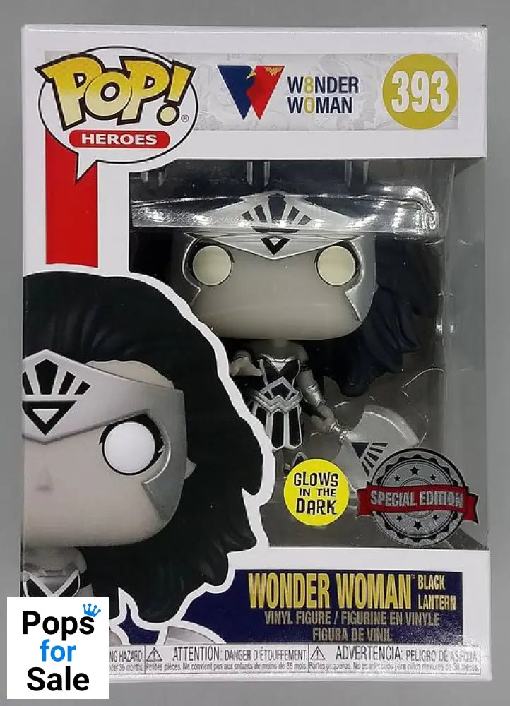 #393 Wonder Woman (Black Lantern) Glow - DC 80th Anniversary Funko POP