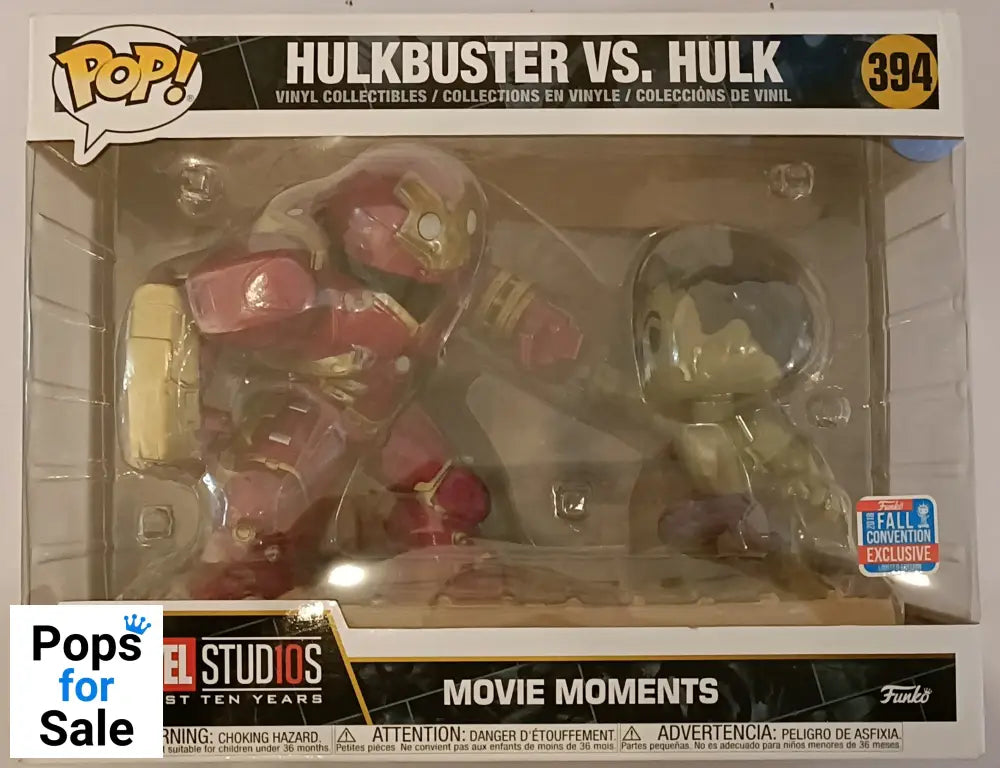 #394 Hulkbuster vs. Hulk - Movie Moment Marvel 2018 Box Damaged Funko POP