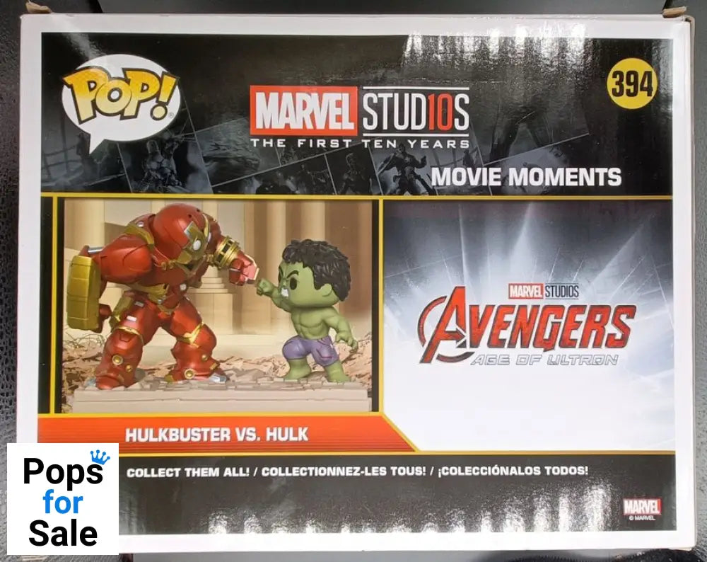 #394 Hulkbuster vs. Hulk - Movie Moment - Marvel - 2018 Con Funko POP