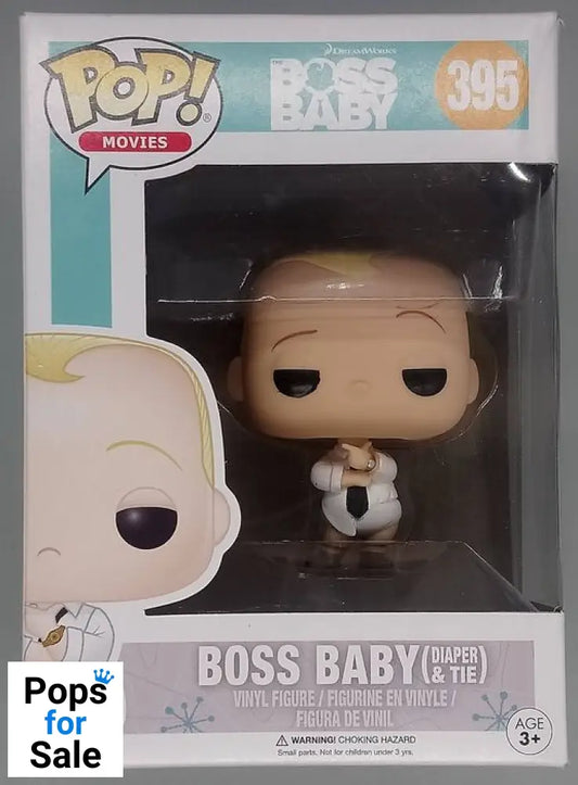 #395 Boss Baby (Diaper & Tie) - Box Damaged Funko POP