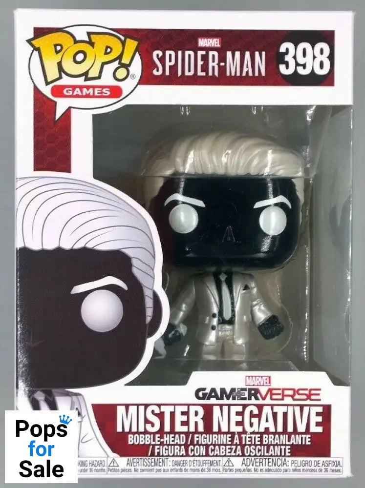 398 Mister Negative - Marvel Games Spider-Man - Box Damaged Funko POP