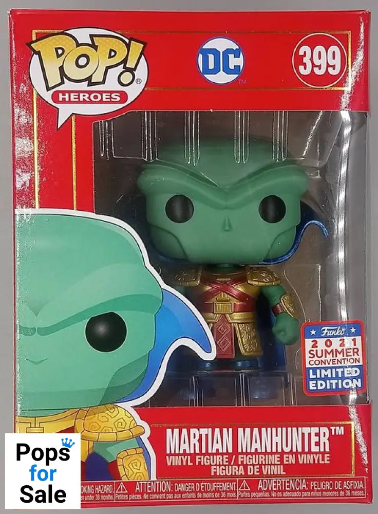 #399 Martian Manhunter - Metallic DC Imperial Palace - 2021 Funko POP