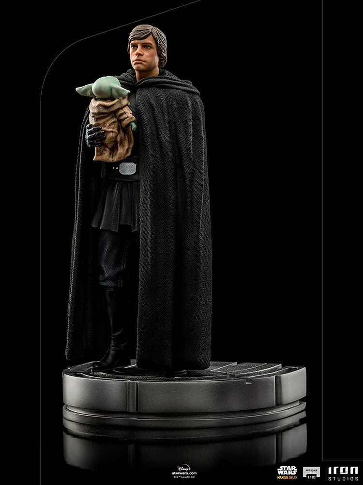 Star Wars The Mandalorian Art Scale Statue 1/10 Luke Skywalker and Grogu 21 cm Scale Figures